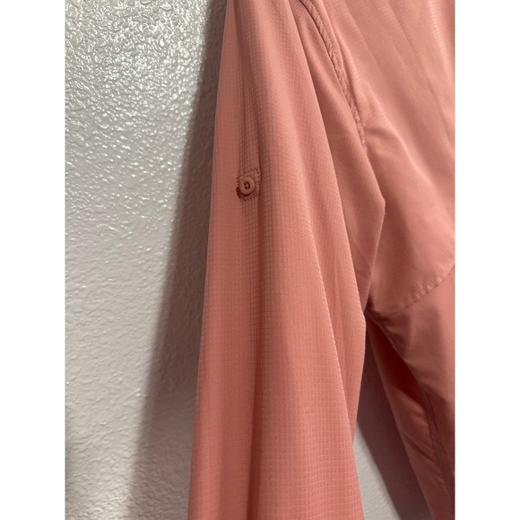 King Ranch 2XL Peach Button Up Long Sleeve Outdoor Fishing Shirt - Picture 5 of 11